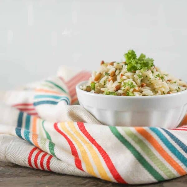 5 Minute Pressure Cooker Rice Pilaf with Pine Nuts and Parsley Health