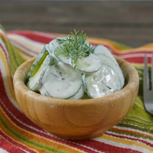 LowCarb Creamy Cucumber Salad Health Starts in the Kitchen