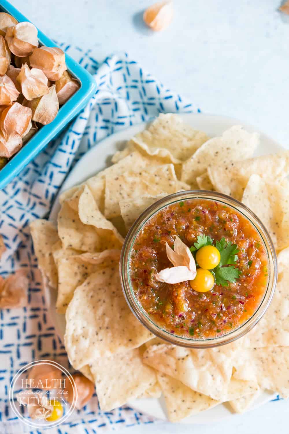 Roasted Tomato Ground Cherry Salsa - Health Starts in the Kitchen