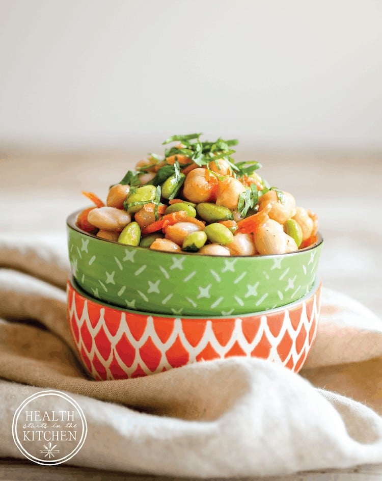 Sweet and Spicy Asian Three Bean Salad