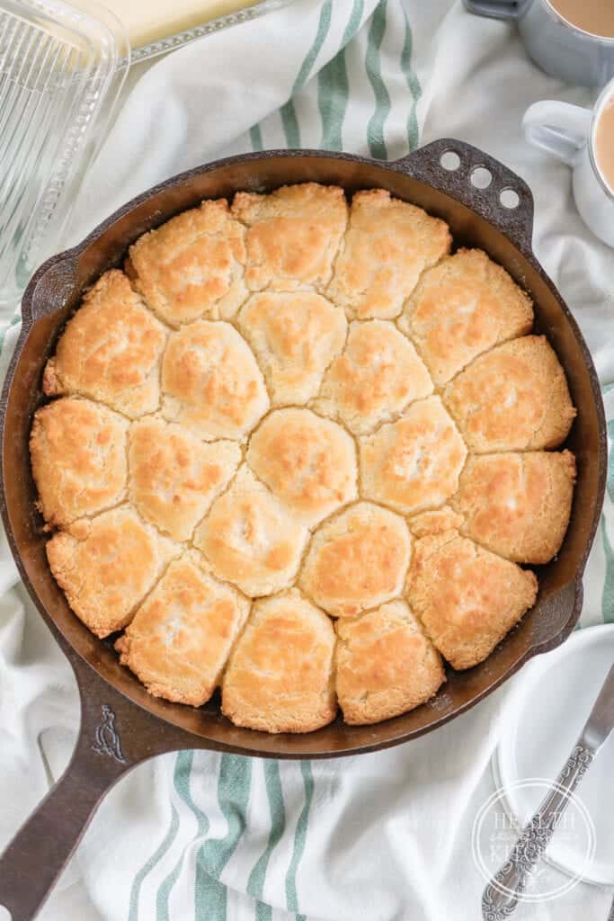 Southern Cast Iron Butter Drop Biscuits {Gluten-Free}