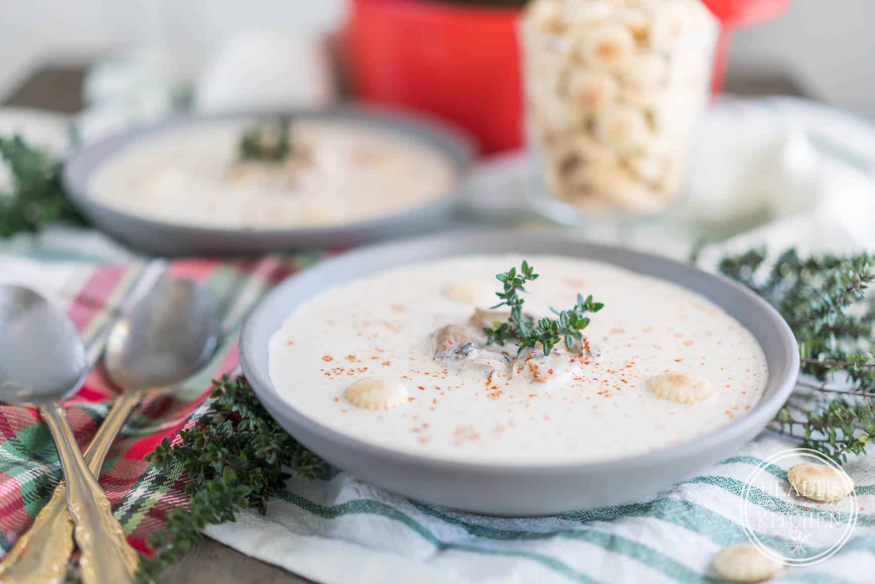 Easy Oyster Stew for Christmas Eve