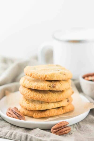 Low-Carb Keto Salted Butter Pecan Cookies