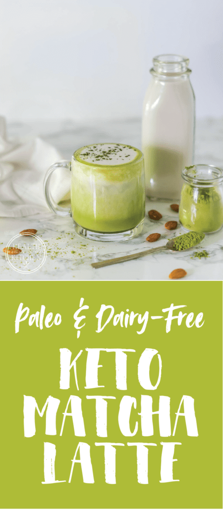 Healthy Matcha Latte {Keto, Low-Carb & Paleo}