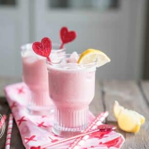 Keto Pink Passion Hibiscus Iced Latte