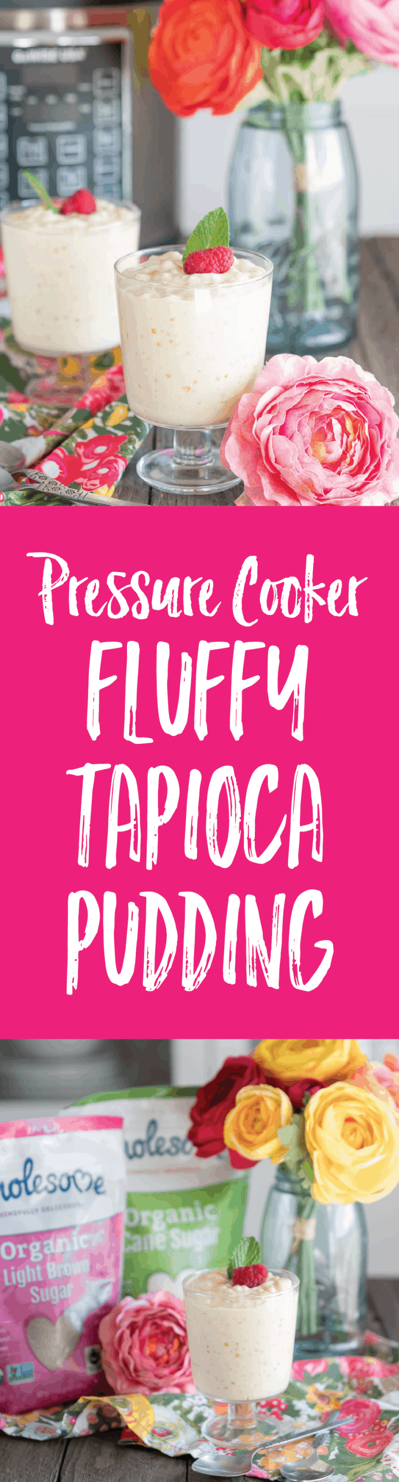 Pressure Cooker Fluffy Tapioca Pudding