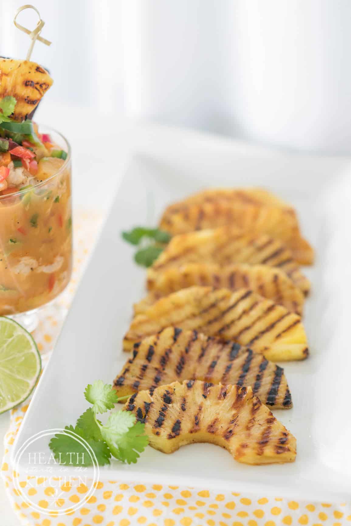 Grilled Pineapple Shrimp Ceviche