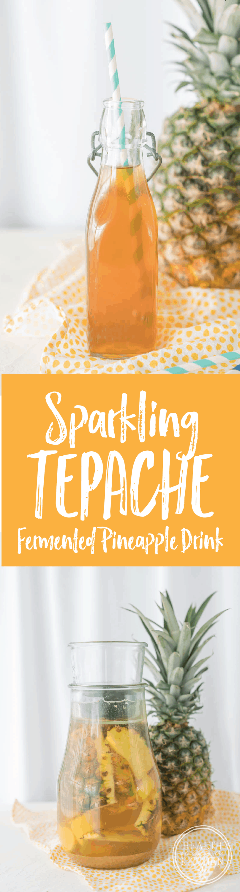 Sparkling Tepache Fermented Pineapple Drink