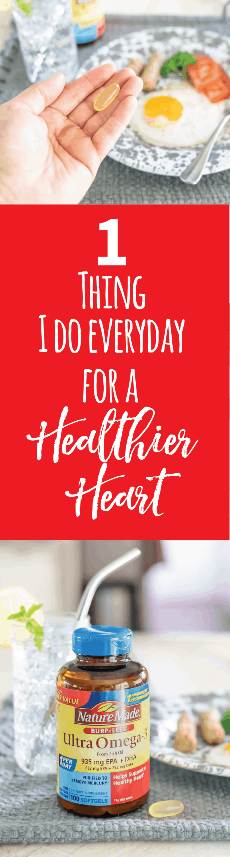 1 Thing I do Every Day for a Healthier Heart #ad #naturemadehearthealth