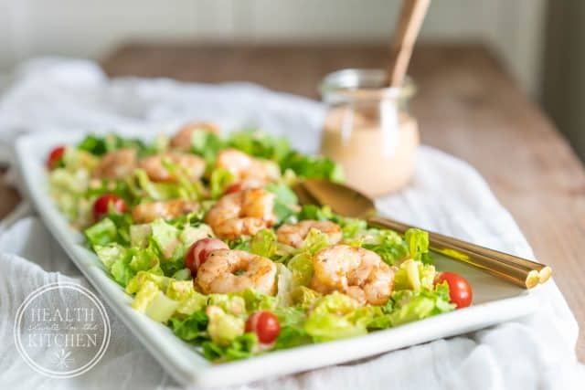 Keto Bang Bang Shrimp Salad – Health Starts in the Kitchen