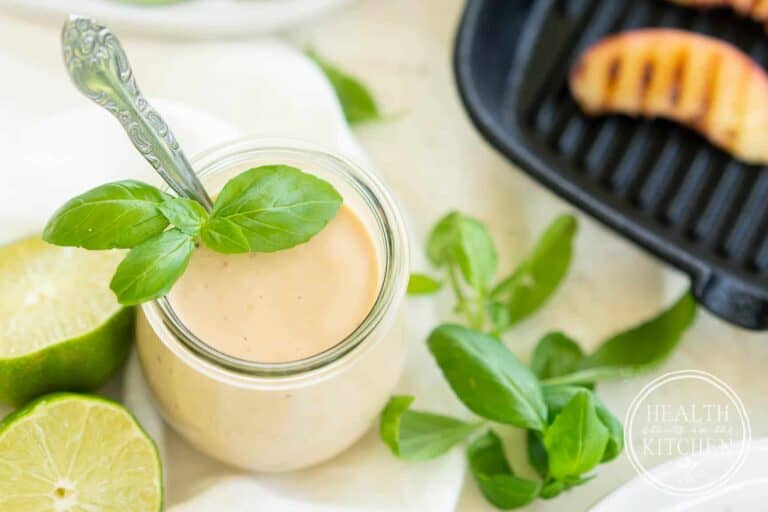 Nectarine Jalapeño Basil Vinaigrette Health Starts in the Kitchen