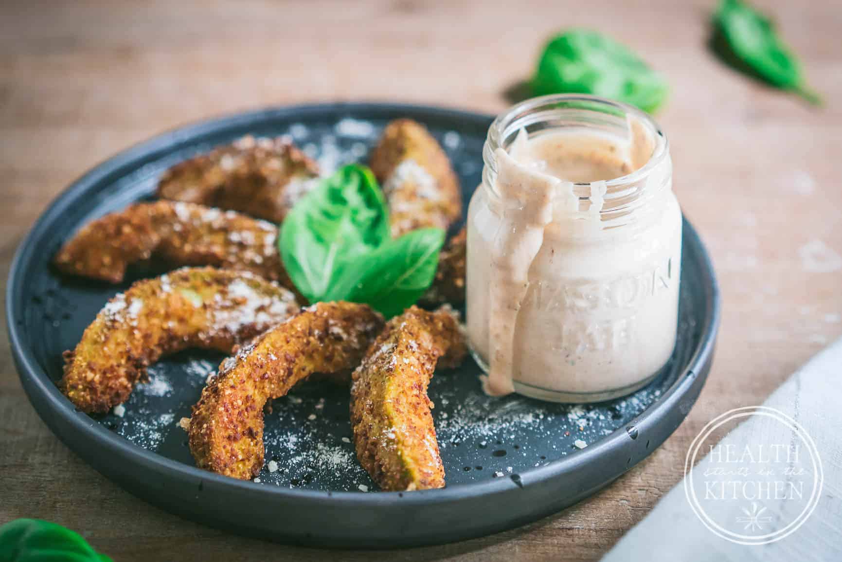 Keto Avocado Fries with Chipotle Ranch