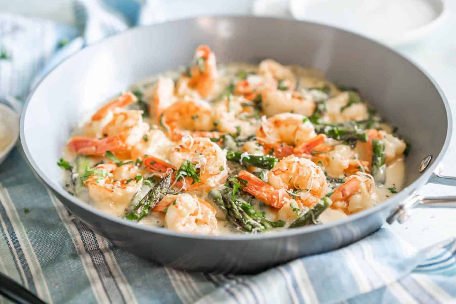 Easy Keto Shrimp Alfredo Recipe with Asparagus Health Starts in the