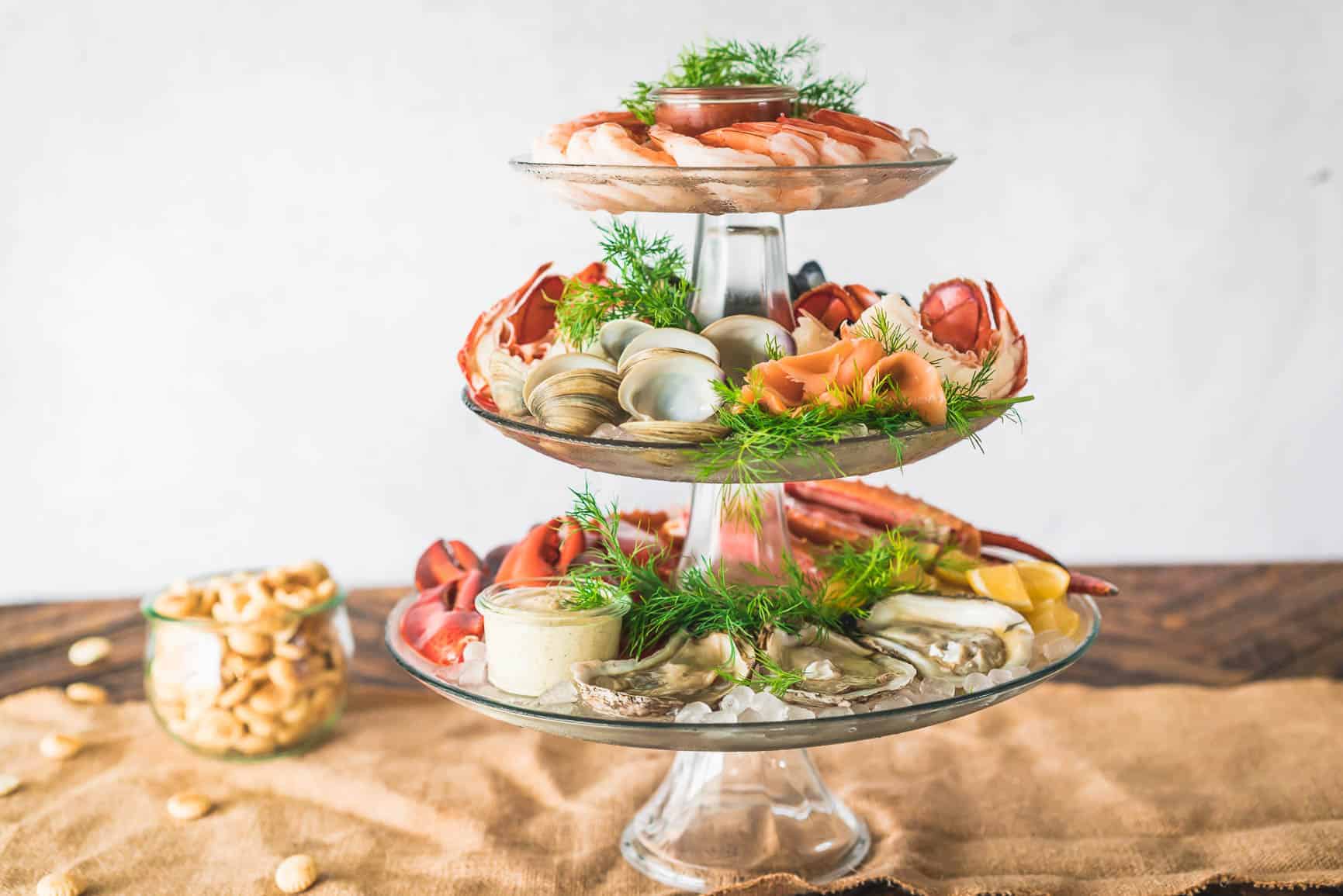 How to make the Ultimate Holiday Chilled Seafood Tower DIY #ad #FlavorYourWorld #CollectiveBias #Feastof7Fishes