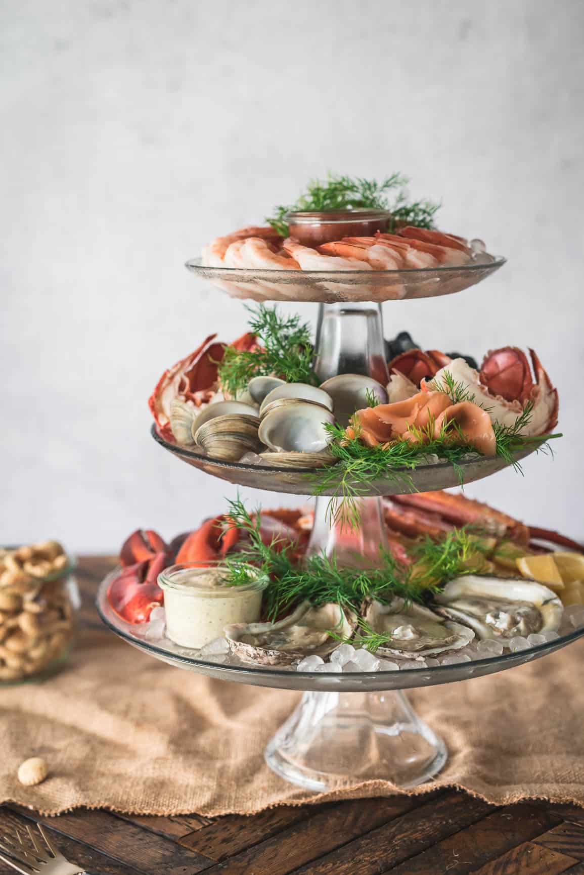 The Ultimate Holiday Chilled Seafood Tower DIY