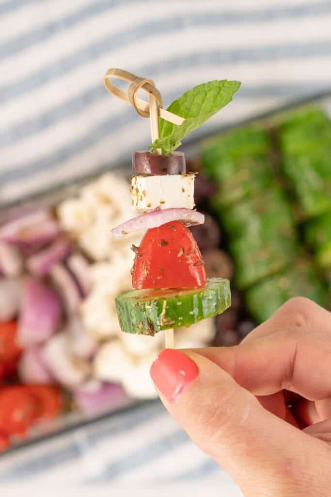 Game Day Greek Gyro Meatball Bites {Keto, Low-Carb & Gluten-Free}