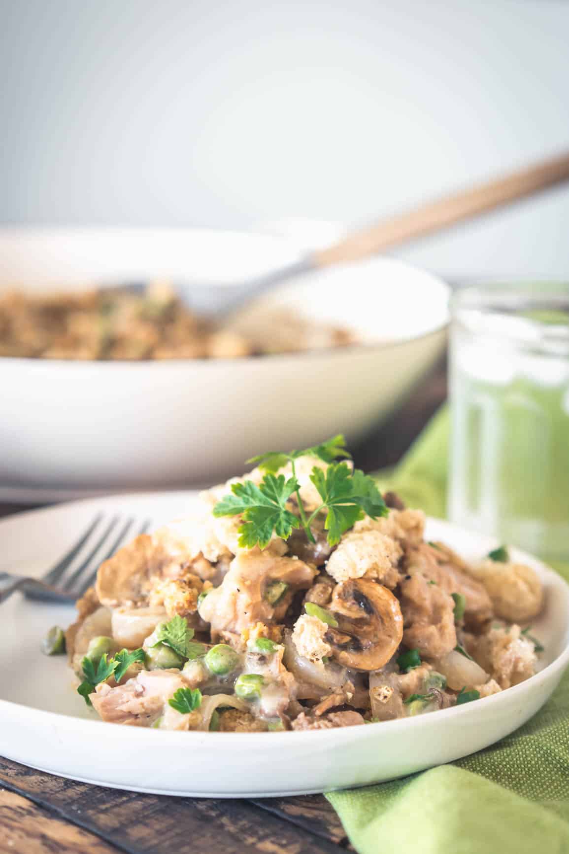 Keto Dairy-Free Tuna Noodle Casserole from your Pantry {Paleo}