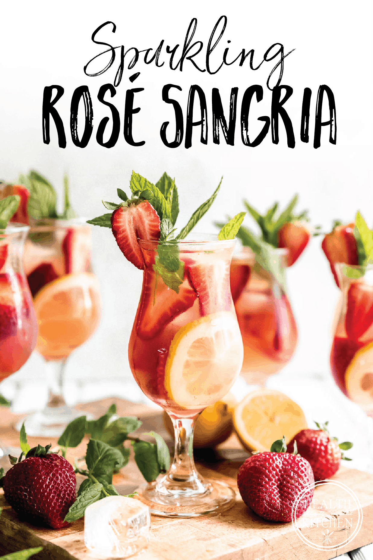 The Best Cocktail of Summer; Sparkling Strawberry Rosé Wine Sangria