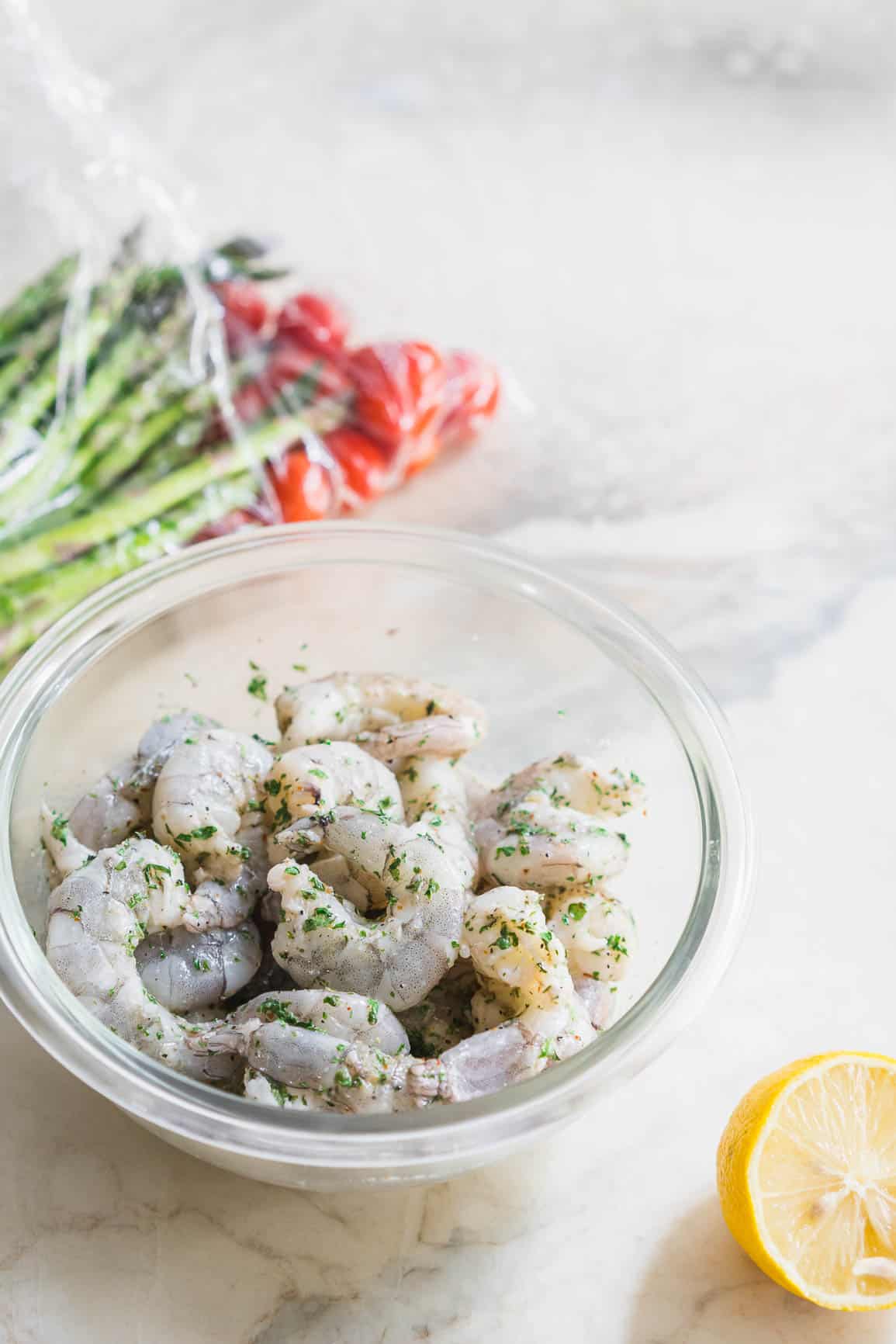Healthy Sheet Pan Shrimp Asparagus Potato Dinner Recipe