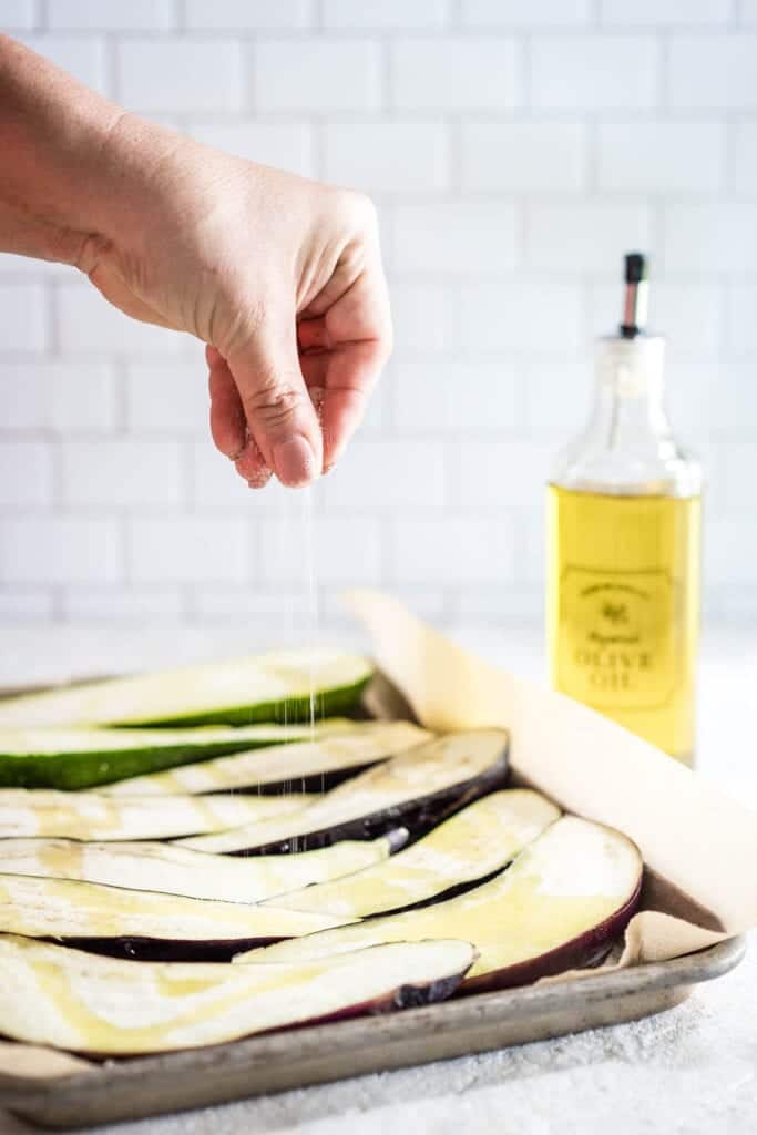 Roasted Zucchini and Eggplant Baba Ganoush Dip Recipe {LowCarb & Paleo