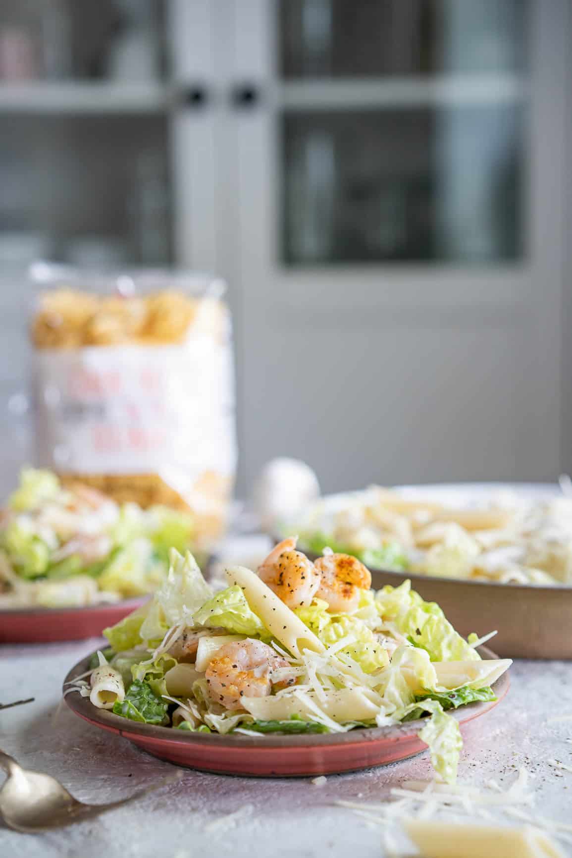 Shrimp Caesar Pasta Salad Recipe
