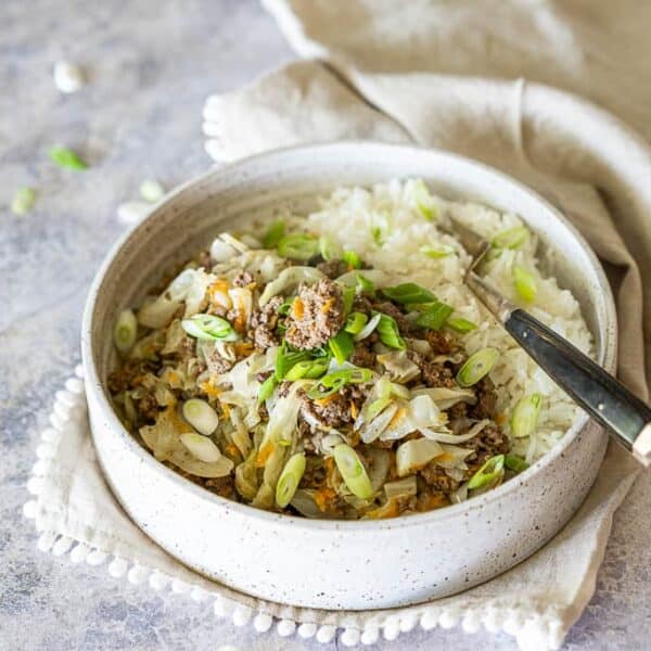 Keto Beef & Cabbage Bowl