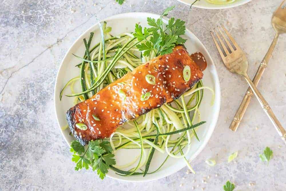 Asian Salmon Recipe with Sriracha & Honey
