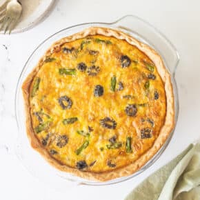 Morel Mushroom, Asparagus & Gruyere Quiche