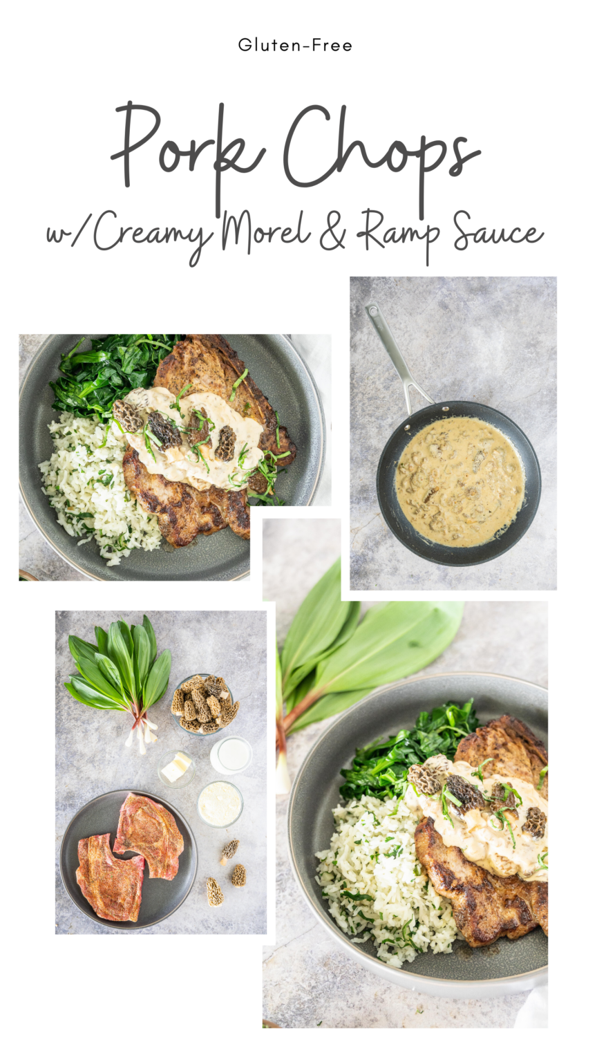 Pork Chops with Morel Ramp Cream Sauce Health Starts in the Kitchen
