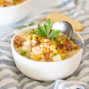 Potato Chowder with Corn and Bacon