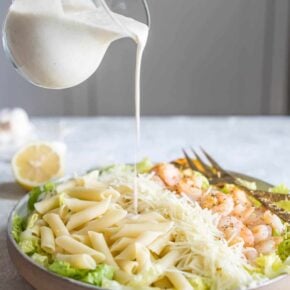 Shrimp Caesar Pasta Salad