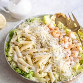 Shrimp Caesar Pasta Salad