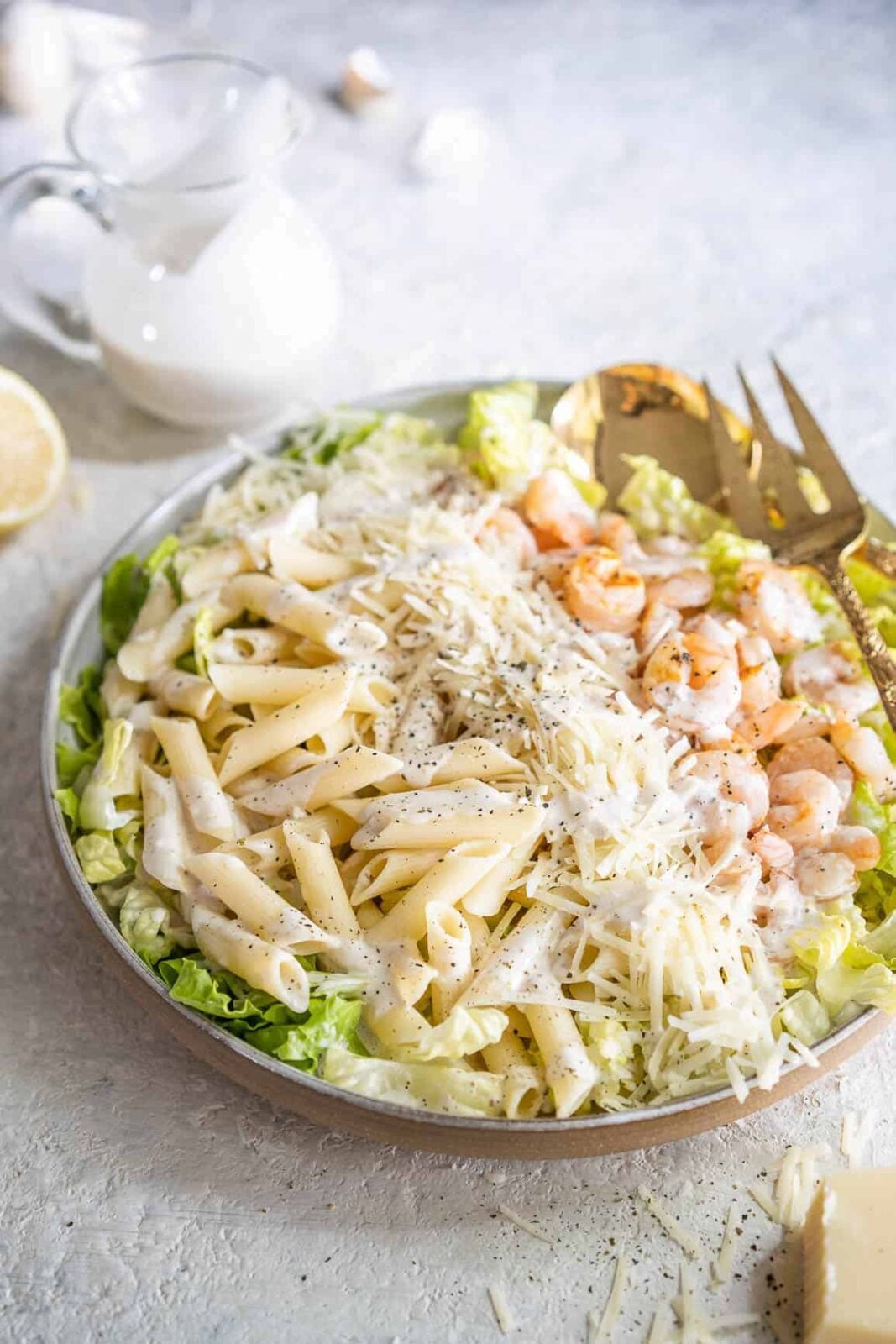 Shrimp Caesar Pasta Salad