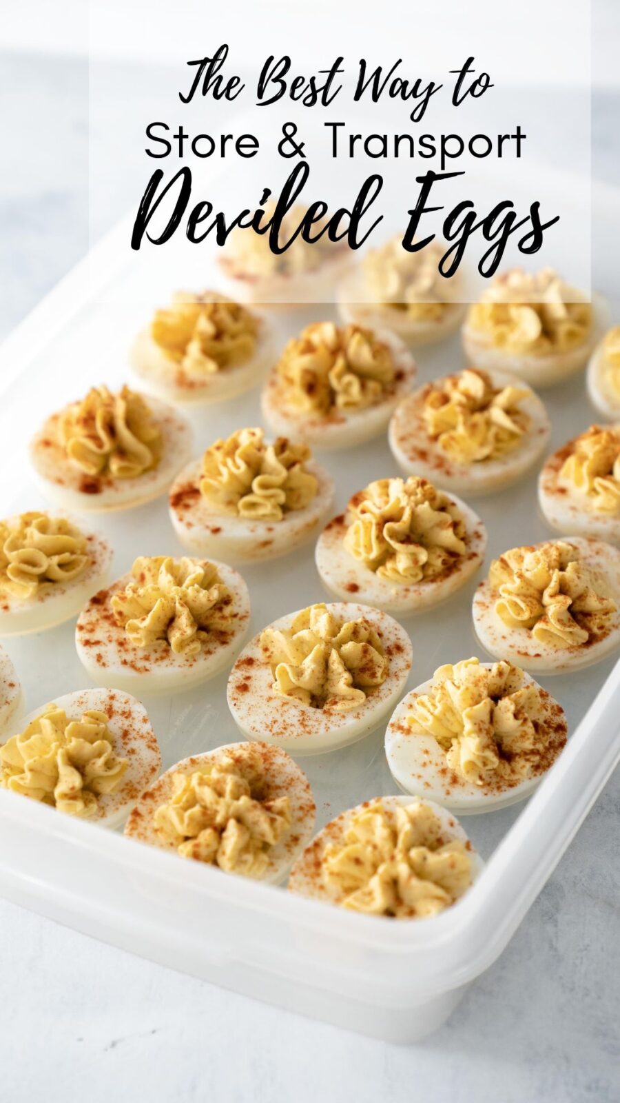 The Best way to store and transport deviled eggs 