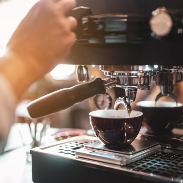 close up coffee maker that is professionally extra utc